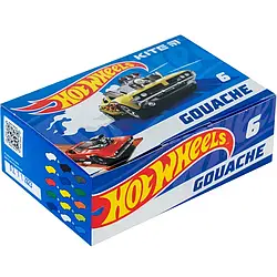 Гуаш Kite Hot Wheels HW23-062, 6 кольорів