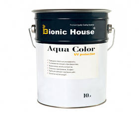 Фарба для дерева Bionic-House Aqua Color UV-protect 10 л Безбарвна