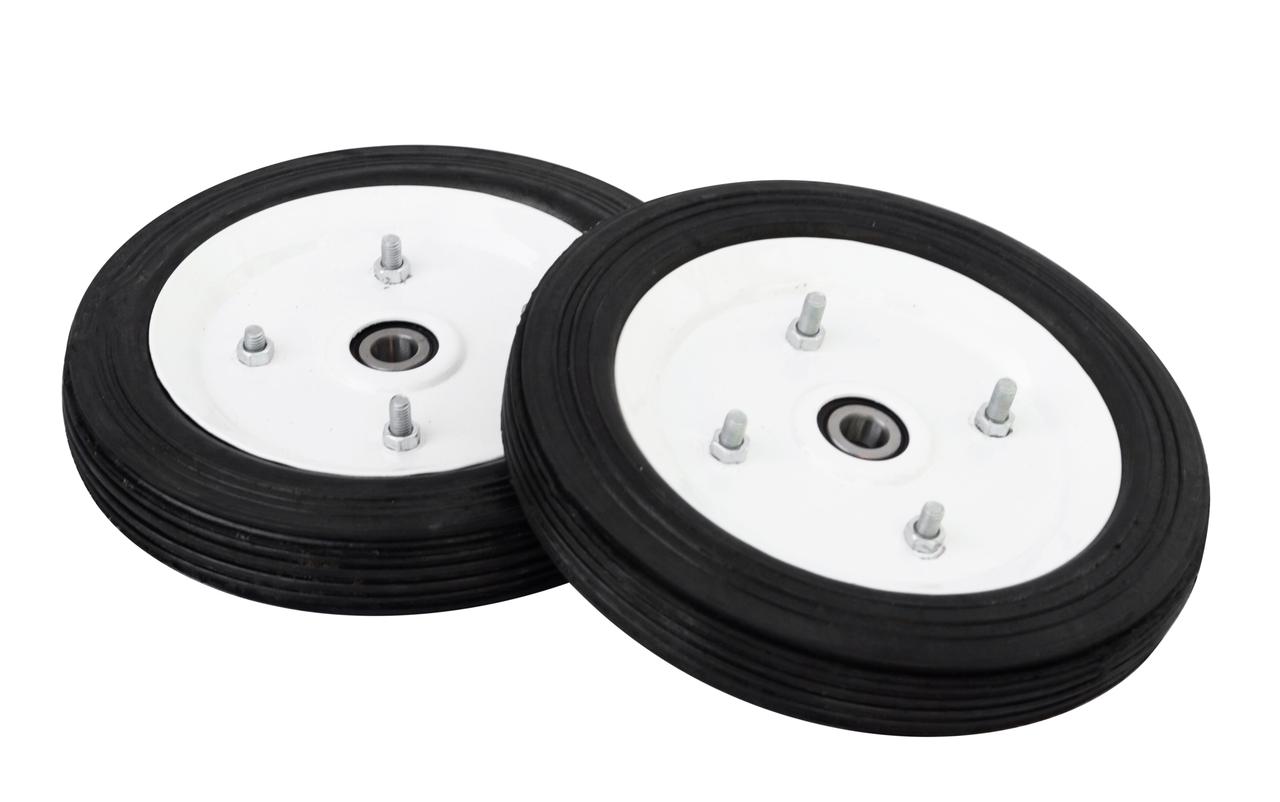 Колесо гумове на візок ручний (діаметр 160 мм, посадкове місце 10 мм)