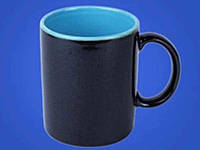 Чашка Офісна 0,350л коричнева 2 блакитна ТМ АВАНГАРД