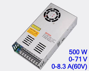 Регульований блок живлення 60V 0-8,3A 0-71V 500W CHSTSI MS-500-60