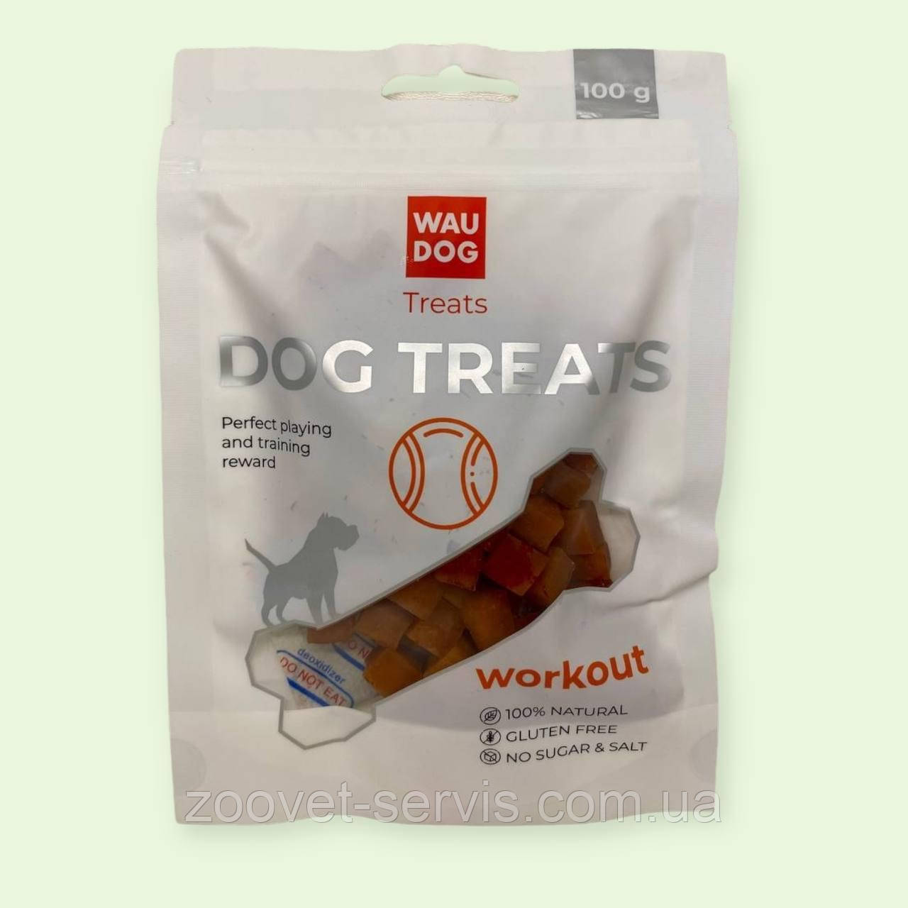 Ласощі для собак WAUDOG Treats Курячі кубики 100 г (4456)