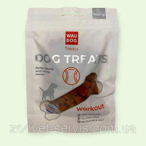 Ласощі для собак WAUDOG Treats Курячі кубики 100 г (4456), фото 1