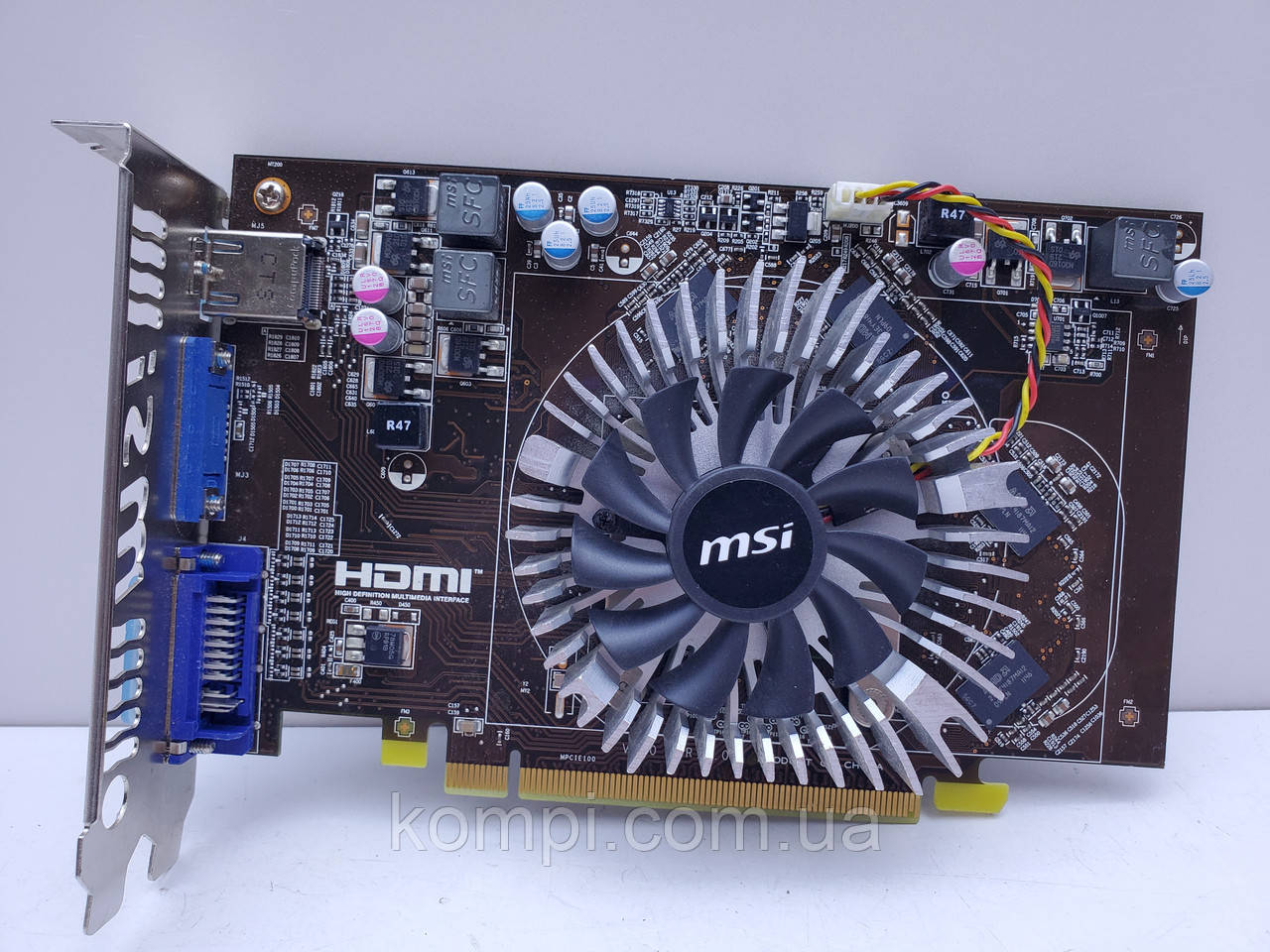 Відеокарта MSI Radeon HD 6570 2GB (2GB,GDDR3,128 Bit,HDMI,PCI-Ex,Б/у)