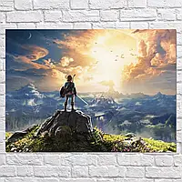 Плакат "Линк, Зельда, Legend of Zelda", 43×60см