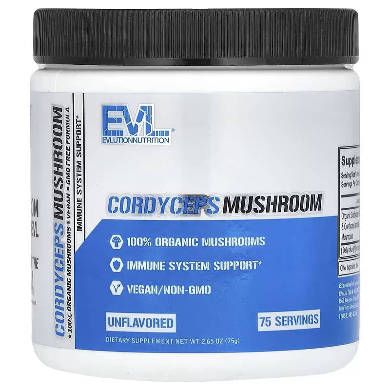 Кордицепс Evlution Nutrition Cordyceps Mushroom 75 g (Unflavored), фото 1