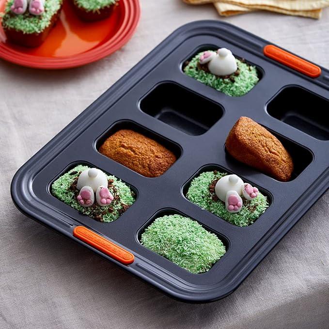 Міні-форма для хліба Le Creuset 8 Mini Loaf Tin (Уцінка)з антипригарною вуглецевою сталлю 40 x 30 x 4,26 см, матовий чорний 460150