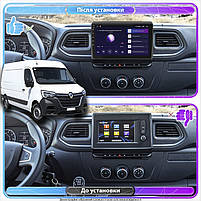 Штатна магнітола Lesko для Renault Master 2019-н.в. екран 10" 2/32Gb 4G Wi-Fi GPS Top 1 шт., фото 3