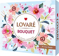 Набір чаю Lovare Bouquet | Пакетований чай 6 видів по 5 штук у подарунковому пакованні