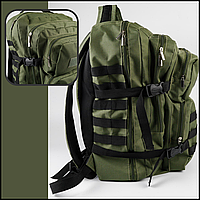 Прочный мужской армейский боевой рюкзак зеленый хаки 40, тактические армейские спецсумки и рюкзаки