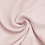 Комплект штори на тасьмі 2 шт 180х250 мікровелюр Світло-рожевий, тюль вуаль 300х250 Білий, фото 2