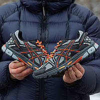 Асикс Гель Модные кроссовки мужские Asics Gel-Kahana 8 Black Orange. Классная обувь мужская.