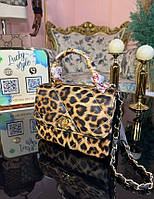 Сумка мини Chanel leopard bag