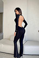 Женский стильный Комбинезон с открытой спиной ткань: вискоза Мод 311