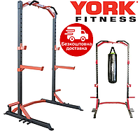 Стойка для штанги York Fitness ASPIRE 510 для приседаний и жима лежа . Металический профиль