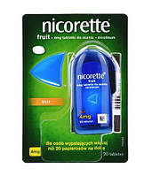 NICORETTE Fruit 4 mg (20 таб) никоретте таблетки, 4мг фруктовый вкус. Польша.