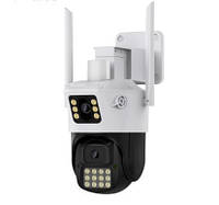 Камера видеонаблюдения PTZ уличная WiFi A23 (3mp+ 3mp) (ICSEE) Камеры видеонаблюдения для наружного монтажа