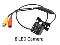 Автомобильная универсальная камера CCD 8 LED NIGHT для парковки и заднего обзора БЕЗ ВИДЕОКАБЕЛЯ