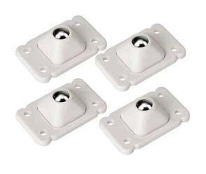 Ролики для меблів Самоклеючі колеса з нержавіючої сталі, обертання на 360 градусів 8854 / 4 шт