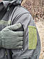 Куртка тактична Softshell утеплена олива 44 / Куртка військова Софтшелл 44, фото 4