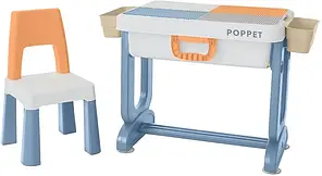 Дитячий багатофункціональний столик 6 в 1 Poppet Трансформер та стільчик (PP-004N)