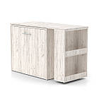 Письмовий стіл з тумбою-ліжко трансформер 3 в 1 Дуб крафт білий, фото 3