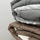 Євро ковдра ODA літня 200х215 см., ОДА Ковдра літня стьобана, наповнювач бавовна - Хлопкопон, фото 4