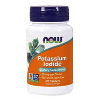 NOW Potassium Iodide 30 mg 60 таб MS