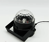 LED дискотека з RGB, звуковою активацією, стробоскопом та лазерним проектором, фото 3