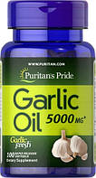 Puritan's Pride Garlic Oil 5000 mg 100 капсул MS