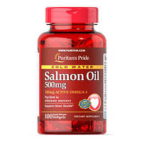 Puritan's Pride Omega-3 Salmon Oil 500 mg 100 капс MS