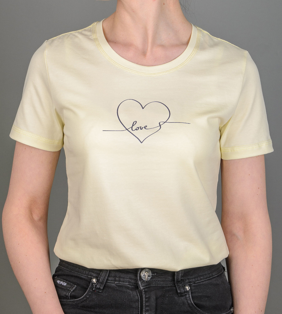 Футболка жіноча Love 2282ж (Уп.4шт M-XXL), Молочний