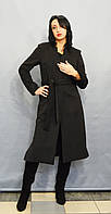 Темно-серое женское пальто ICON 3284