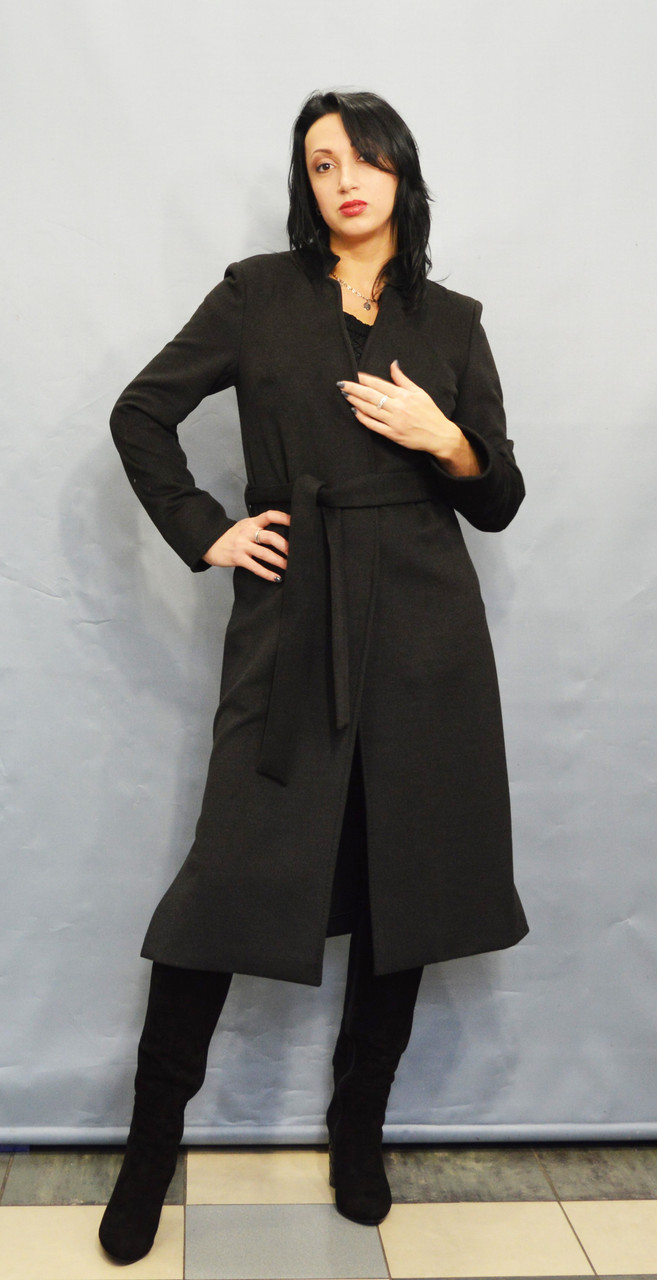 Купить Темно-серое женское пальто ICON 3284 • Цена от магазина «Крещатик»