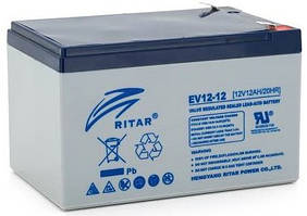 Акумулятор EV, 12 V, Вольт, В, 12 AH, Ампер годин, А*годин, для електровелосипедів