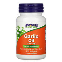 NOW Garlic Oil 1500 мг 100 капсул MS