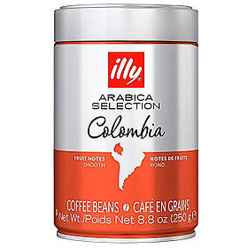 Кава в зернах Illy Columbia 250г ж/б , 6шт/ящ , Італія