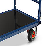 Візок платформний CargoMaster 640кг Складська транспортна тележка HIGHER PL-PH502 Вантажний візок, фото 7