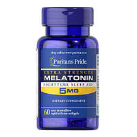 Puritan's Pride Extra Strength Melatonin 5 mg 60 капс MS