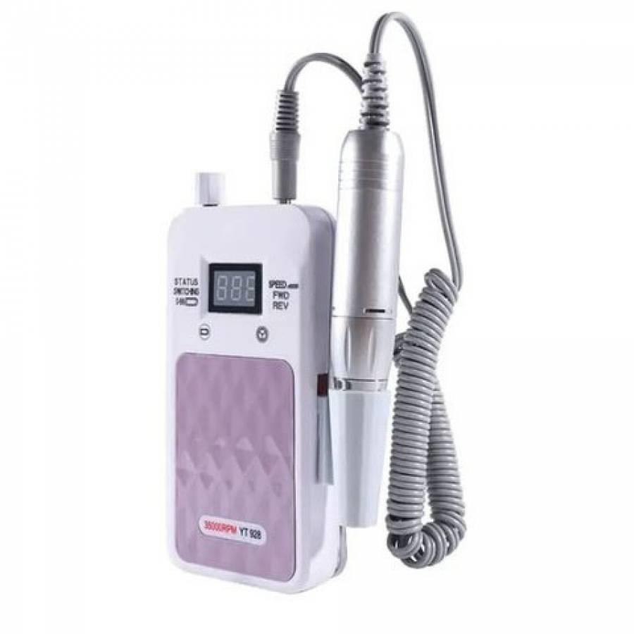 ФРЕЗЕР ДЛЯ МАНІКЮРУ І ПЕДИКЮРУ NAIL DRILL YT-928 НА 30 ВТ. І 35 000 ОБ./ХВ (РОЖЕВИЙ)