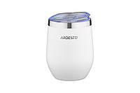 ARDESTO Термочашка Compact Mug 350 мл, белый, нержавеющая сталь