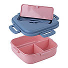 Ланчбокс з розділювачем Kite K23-186-3, 1100 мл, рожевий, фото 5