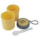 Ланчбокс круглий Kite K23-187-1, 450 мл, жовтий, фото 4