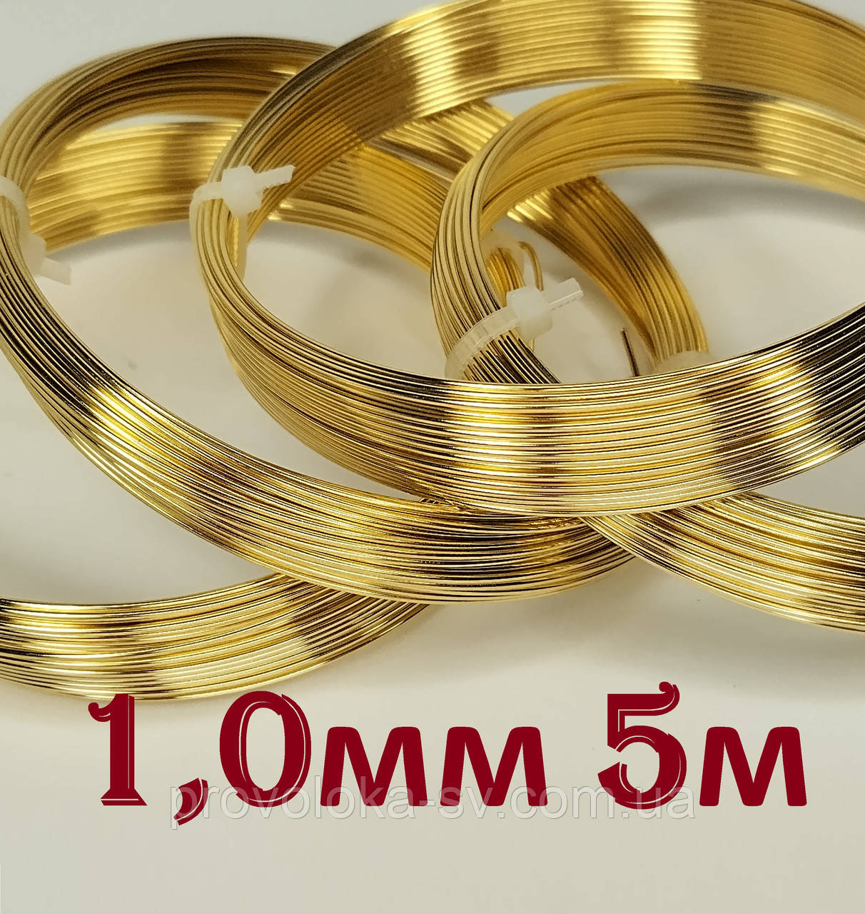 Латунний дріт для біжутерії д. 1,0 мм - 5 метрів