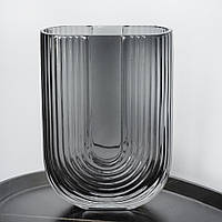 Скляна ваза "Композиція" 18 см