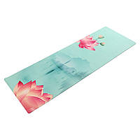 Килимок для йоги замшевий двошаровий 183x61x0.3 см Record FI-5662-27