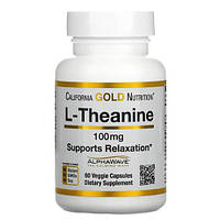 California Gold Nutrition L-Theanine 100 mg 60 капсул MS