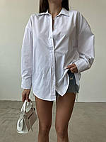 Стильная женская белая рубашка в стиле Zara с вырезом на спине