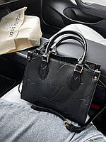 Кожаная женская сумка Louis Vuitton, брендовая сумка Луи Виттон с двумя ручками и ремнем через плечо