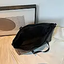 Жіноча велика чорна сумка з еко-шкіри "Agatha", фото 2